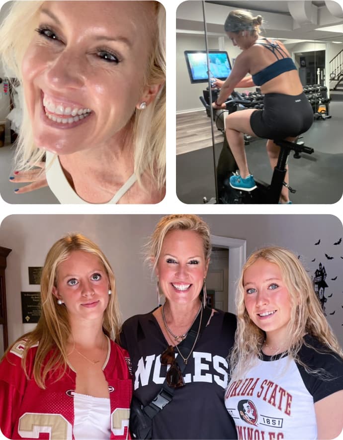 images of Tracy's real-life story with Belle Vitale