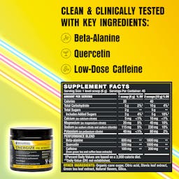 Lemon Energize Supplement Facts