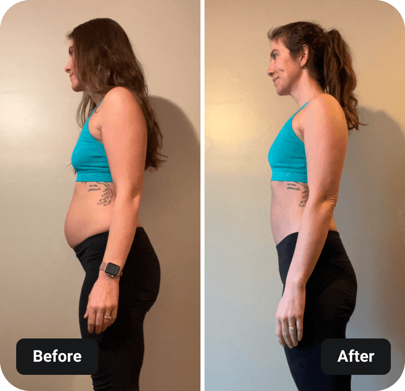 4 Week Gut Protocol Before and After